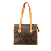 ルイ ヴィトン モノグラム ポパンクール オ ショルダーバッグ トートバッグ M40007 ブラウン PVC レザー レディース LOUIS VUITTON 【中古】
